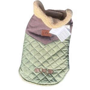 Fab Dog NWT  Quilted Sherpa Lined Field Jacket Size L